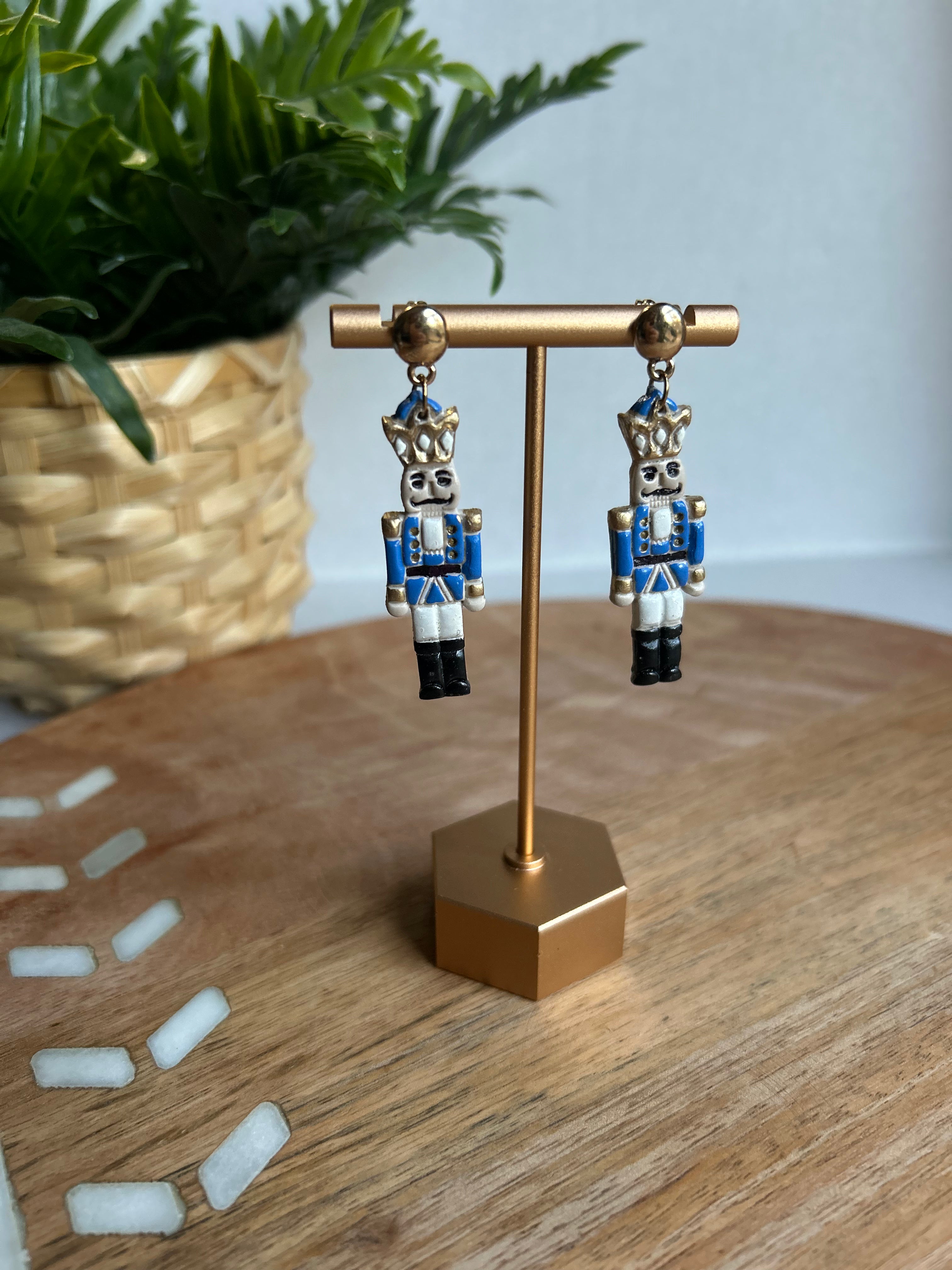 Blue Nutcracker Dangle