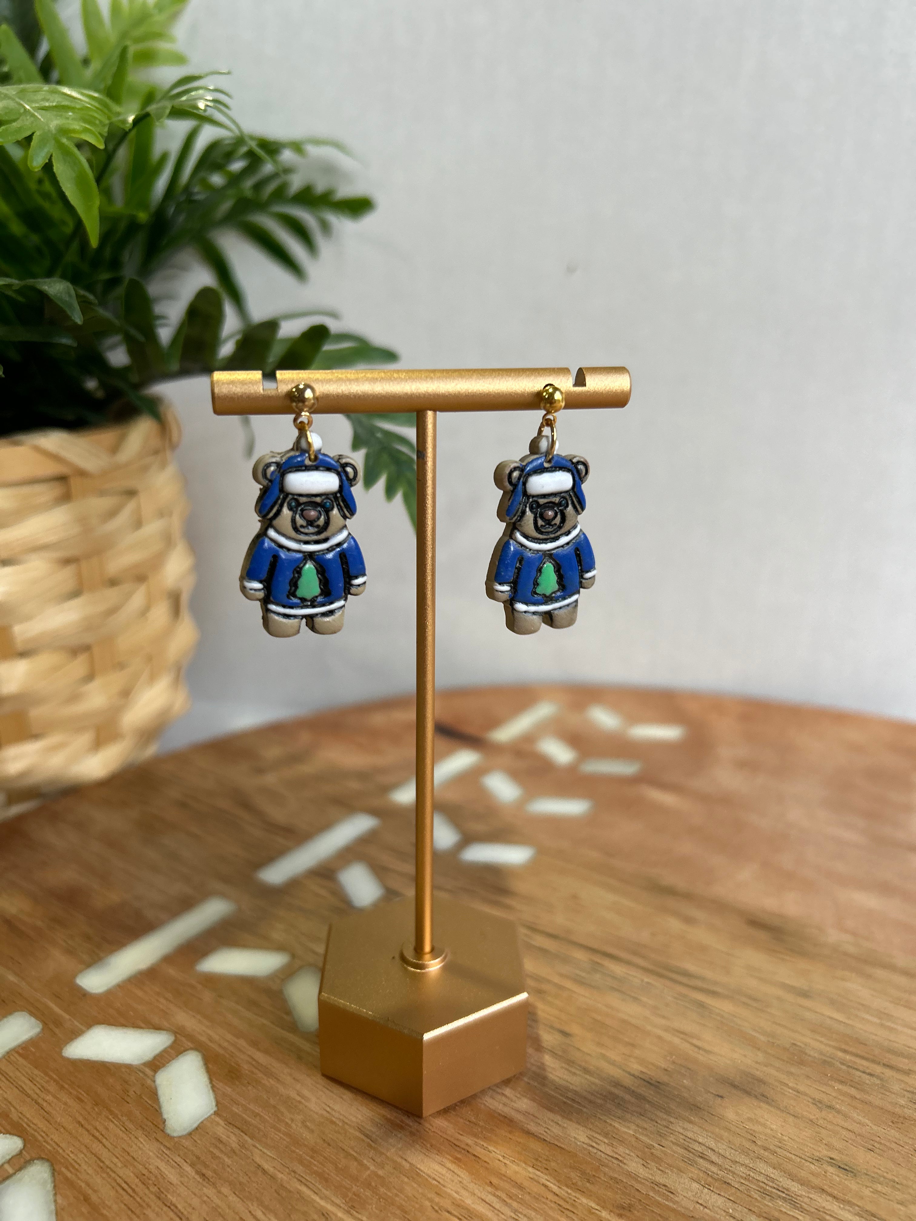 Blue Christmas Bear