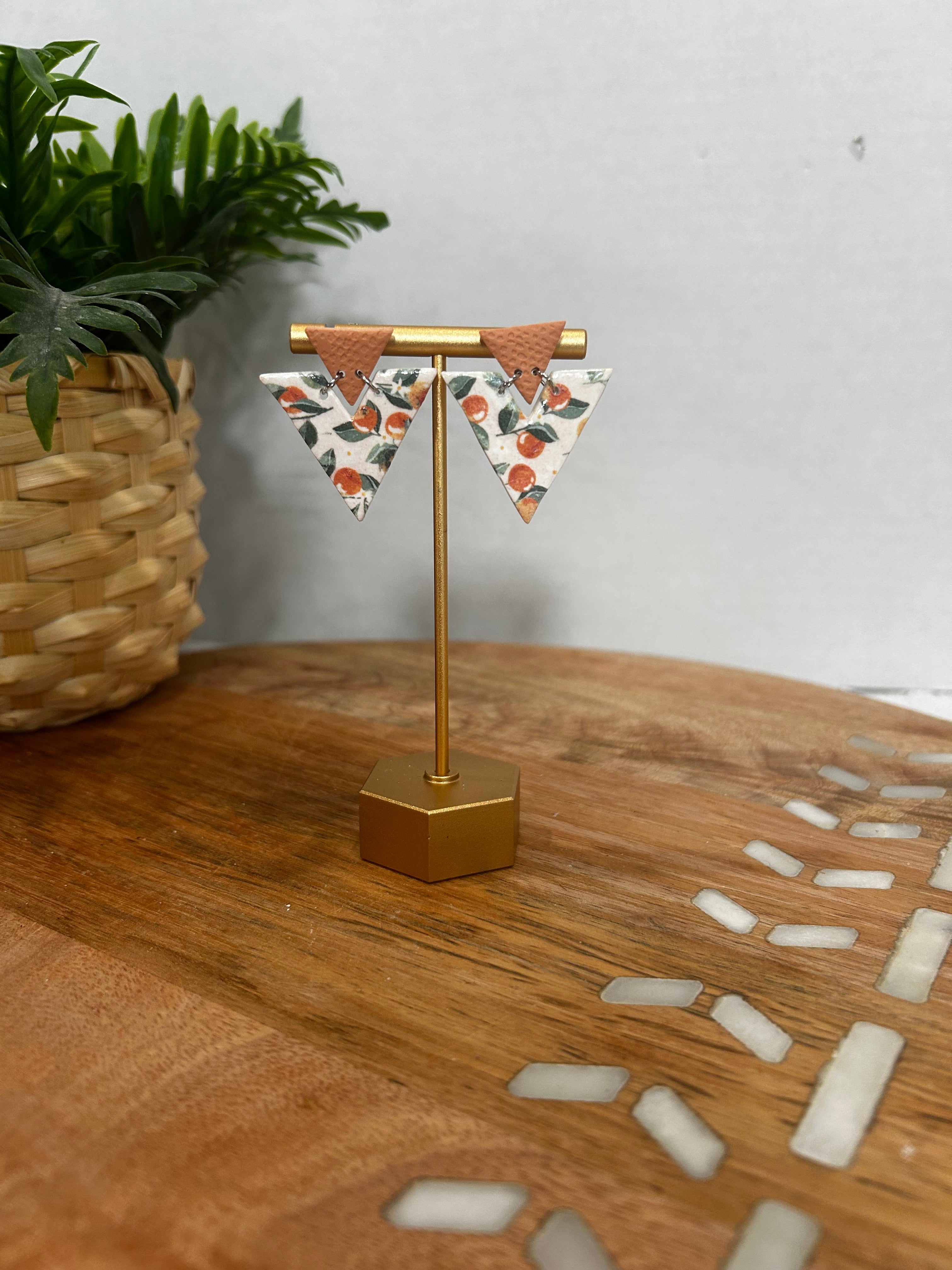 Retro Peach Dangle