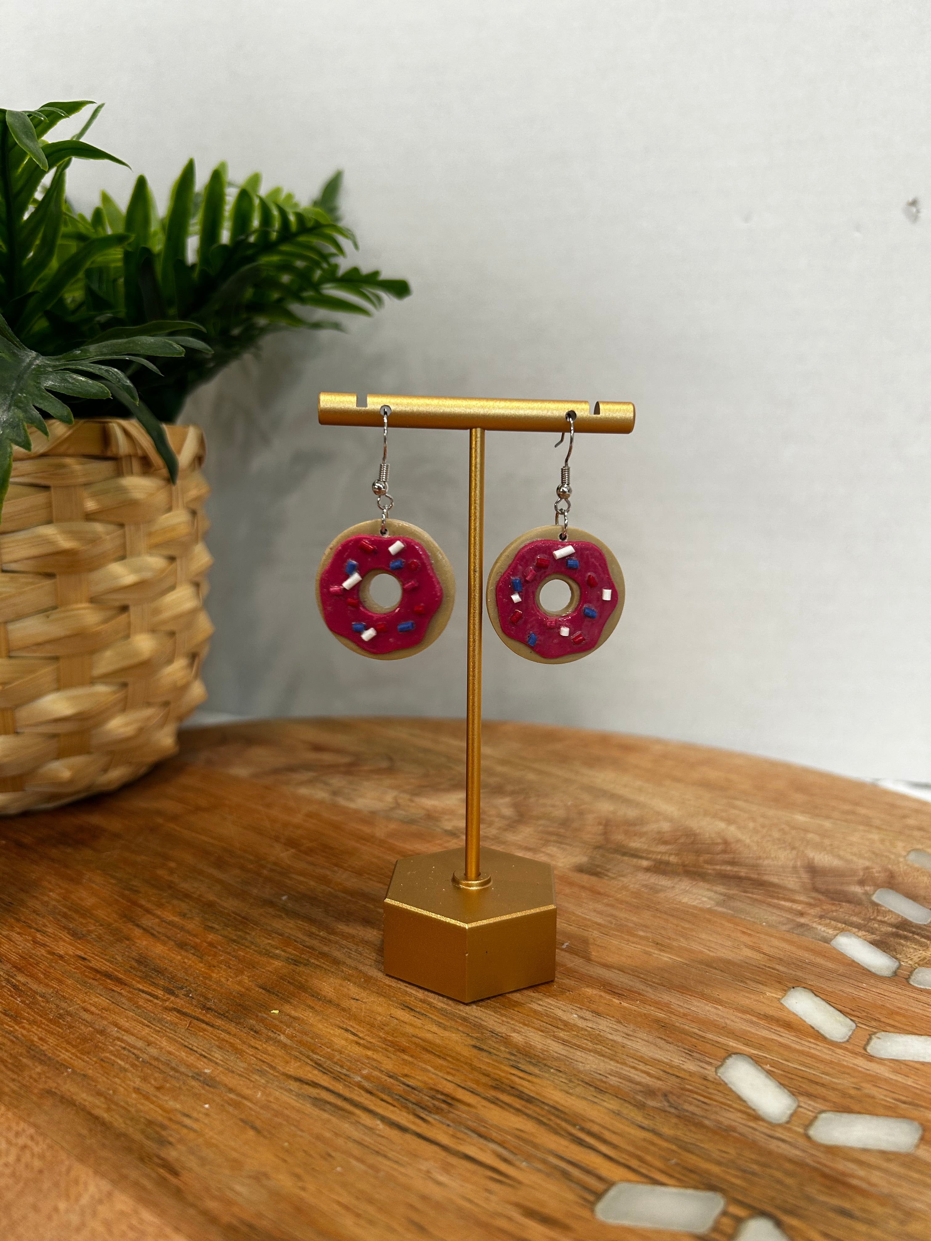 Pink Donut Dangle